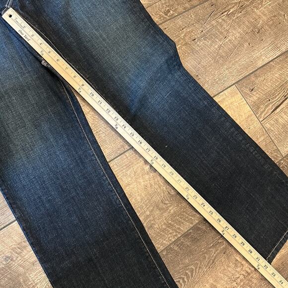 NYDJ Straight Jeans Lift x Tuck Technology Dark Denim Size 16 - Picture 3 of 7